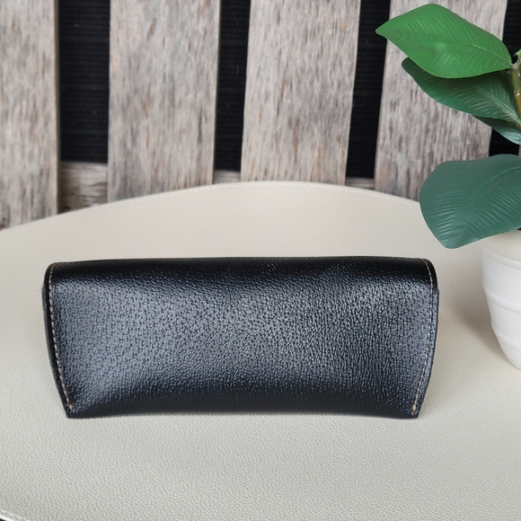 Kate Spade Black Pebbled Leather Eyeglasses Case - Picture 6 of 8
